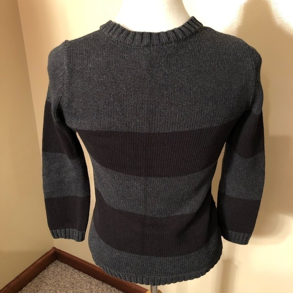 LOFT Charcoal Gray With Black Sequins Sweater Sz XS EUC - Picture 3 of 5